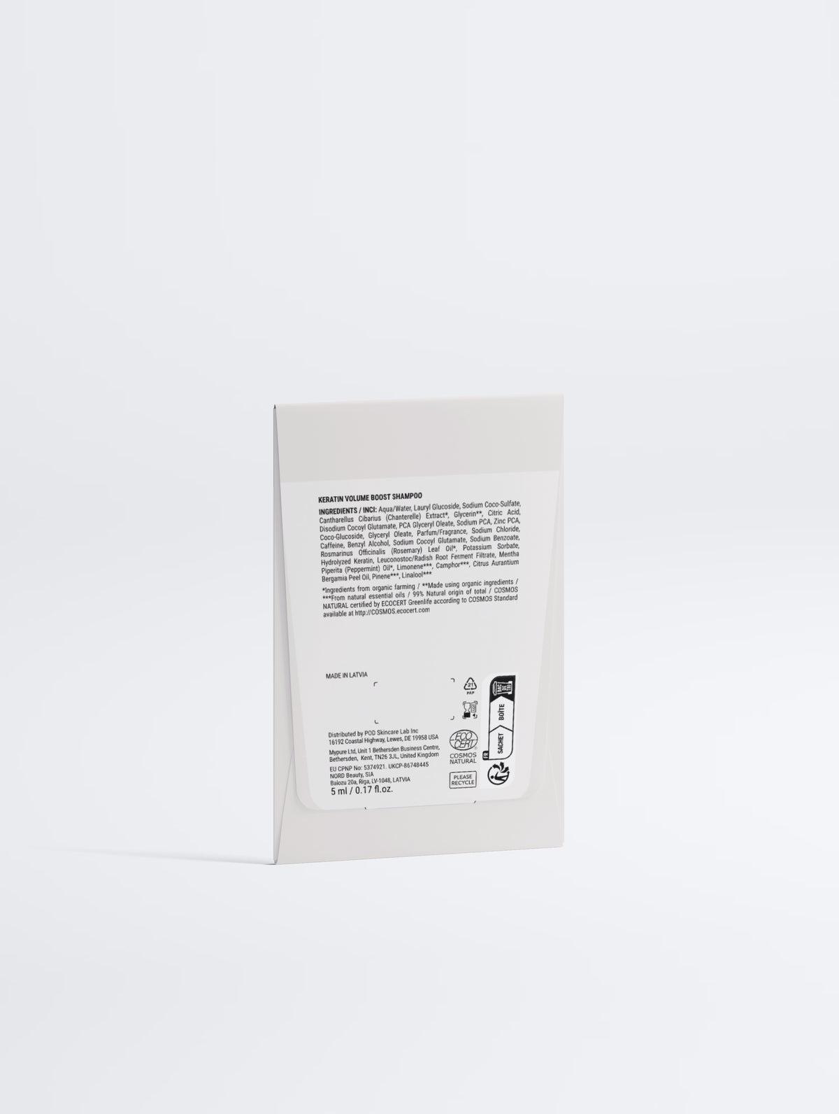 Shampooing volumateur à la kératine (sachet d'essai)